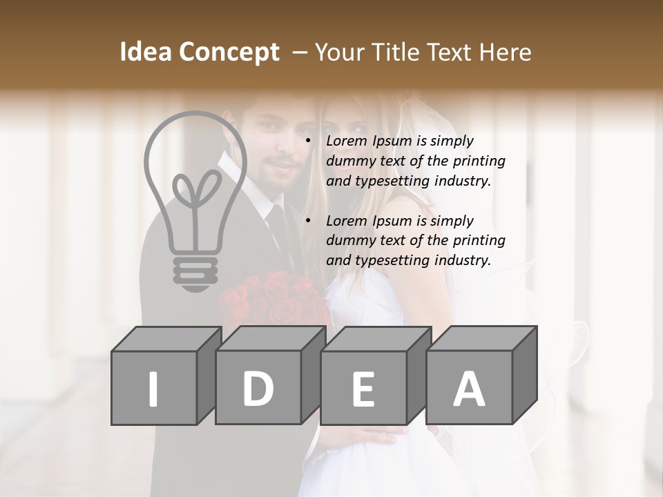 Under Woman Smiling PowerPoint Template