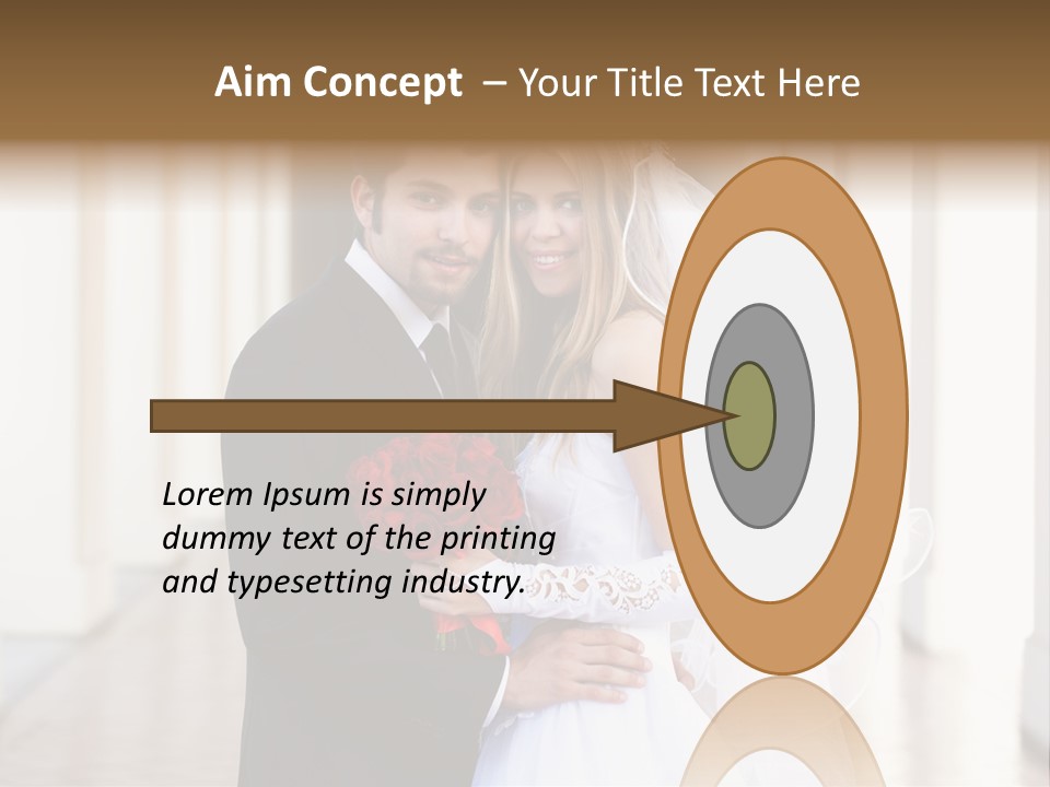 Under Woman Smiling PowerPoint Template