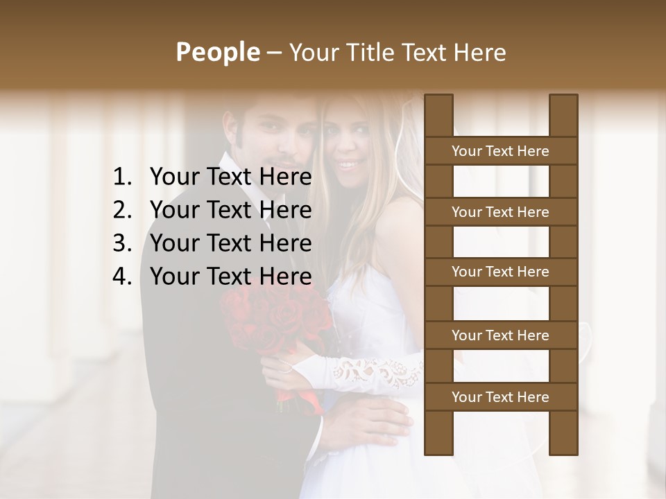 Under Woman Smiling PowerPoint Template