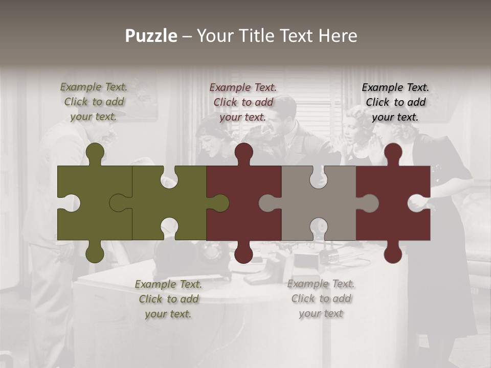 Shout Noisy Gang Up PowerPoint Template