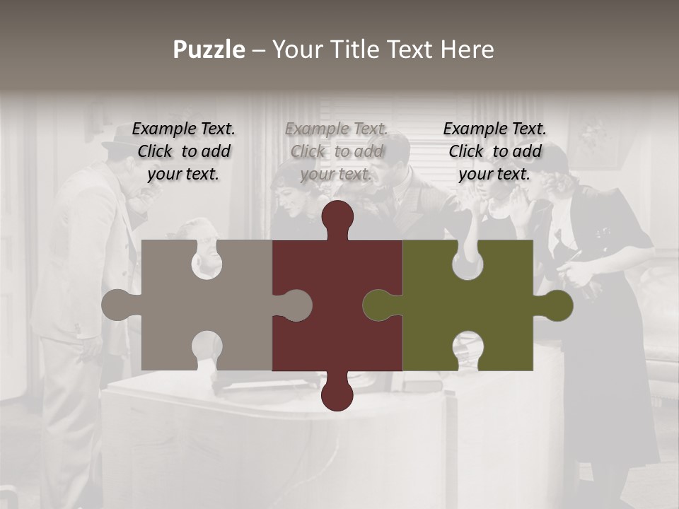 Shout Noisy Gang Up PowerPoint Template