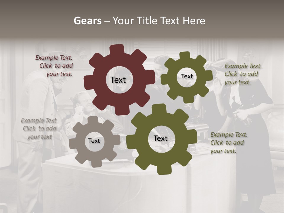 Shout Noisy Gang Up PowerPoint Template