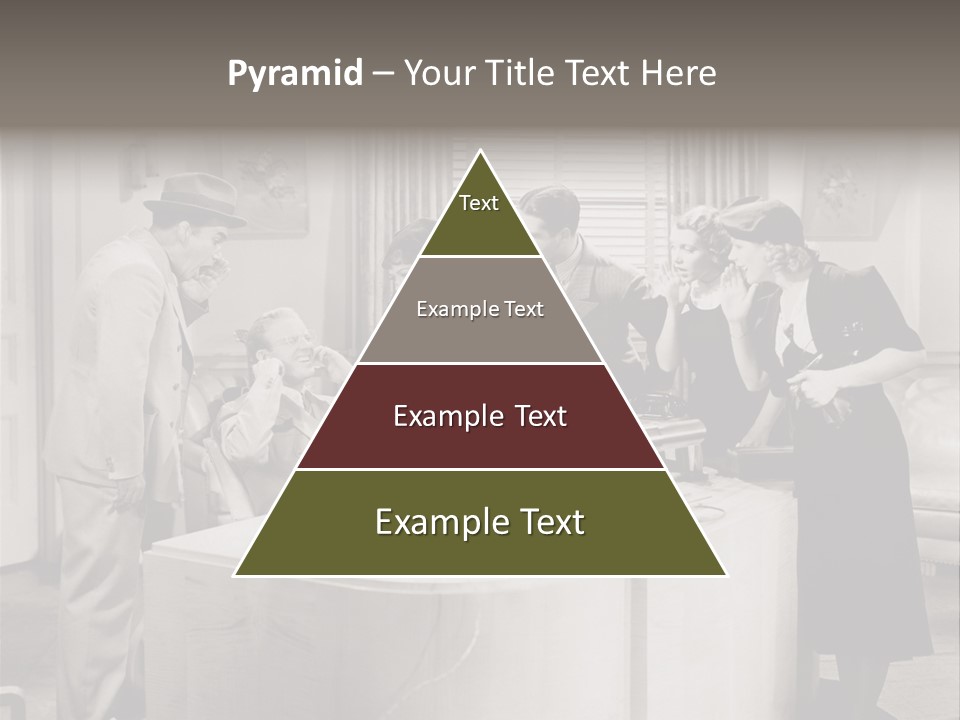 Shout Noisy Gang Up PowerPoint Template