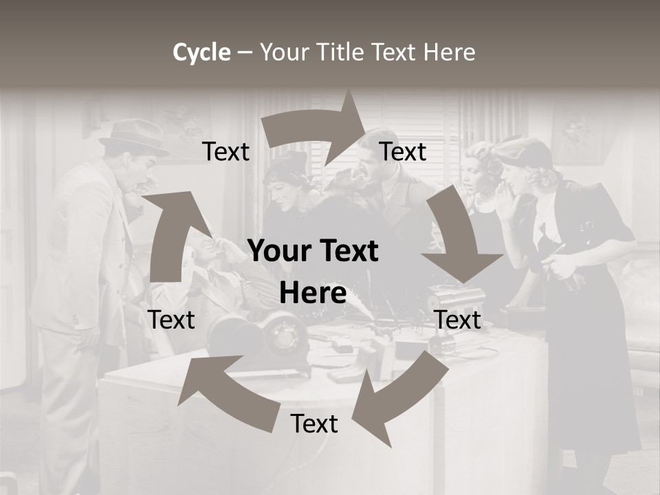 Shout Noisy Gang Up PowerPoint Template