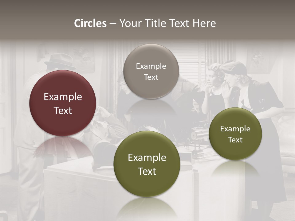 Shout Noisy Gang Up PowerPoint Template