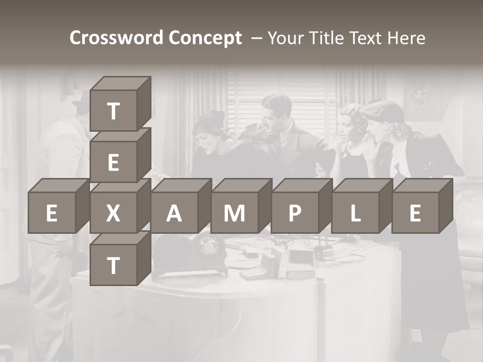 Shout Noisy Gang Up PowerPoint Template