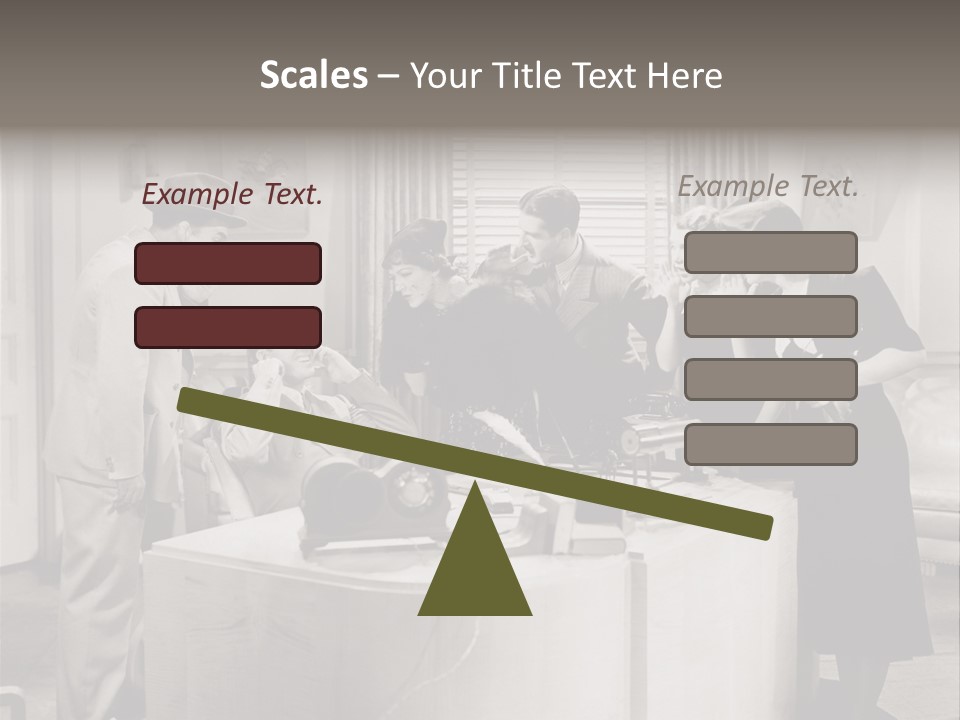 Shout Noisy Gang Up PowerPoint Template