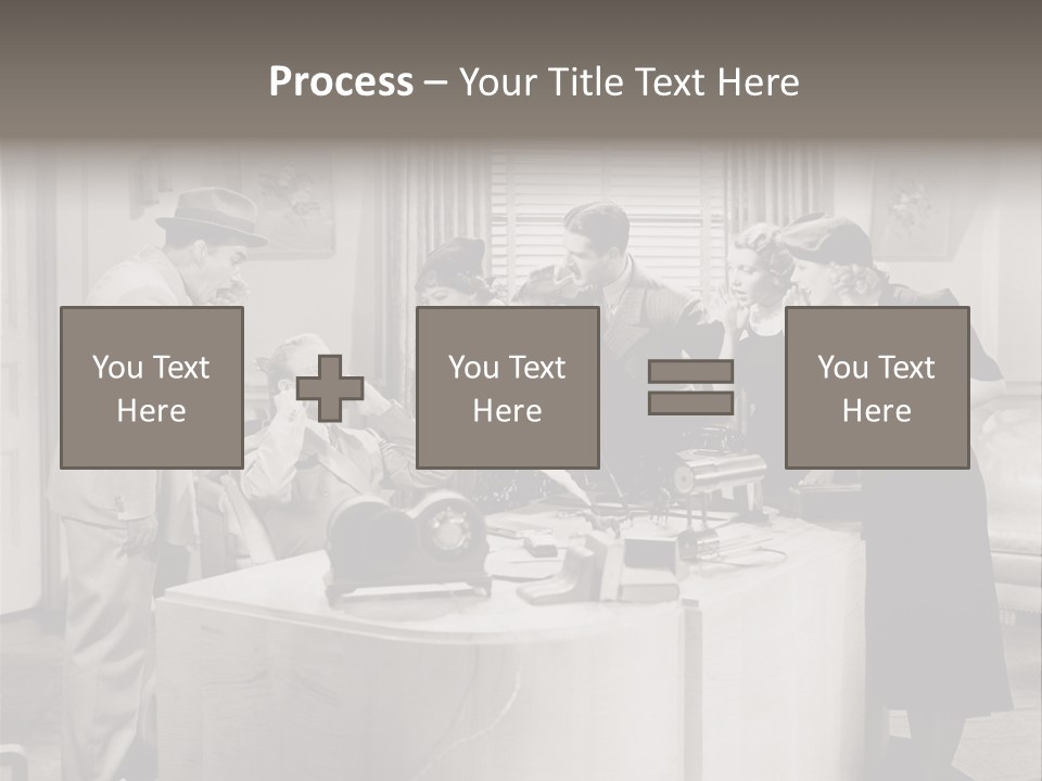 Shout Noisy Gang Up PowerPoint Template