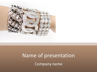 Glitter Profile Adornment PowerPoint Template