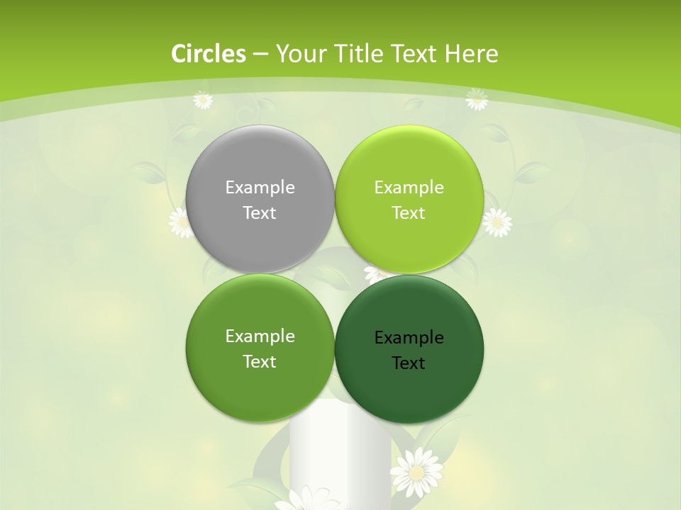 Flower Cure Chamomile PowerPoint Template