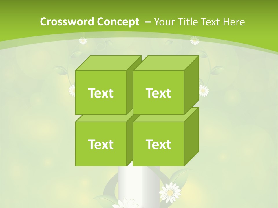 Flower Cure Chamomile PowerPoint Template