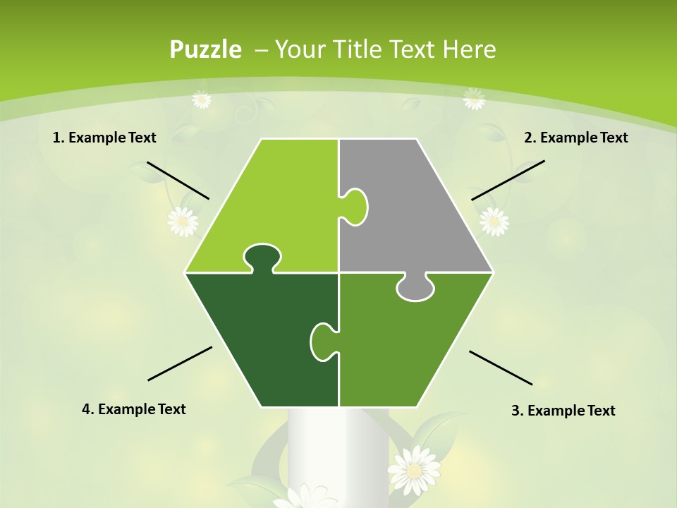 Flower Cure Chamomile PowerPoint Template