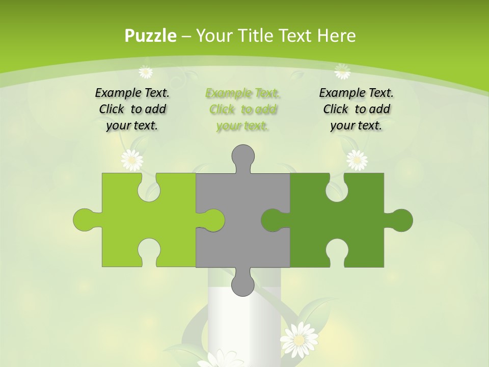 Flower Cure Chamomile PowerPoint Template