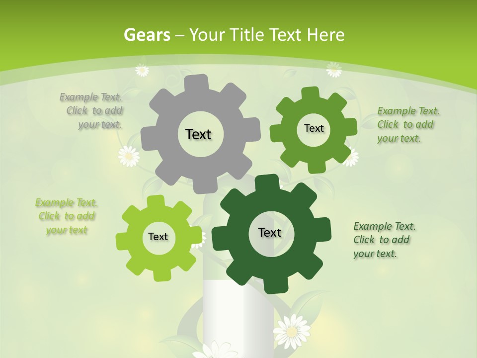 Flower Cure Chamomile PowerPoint Template