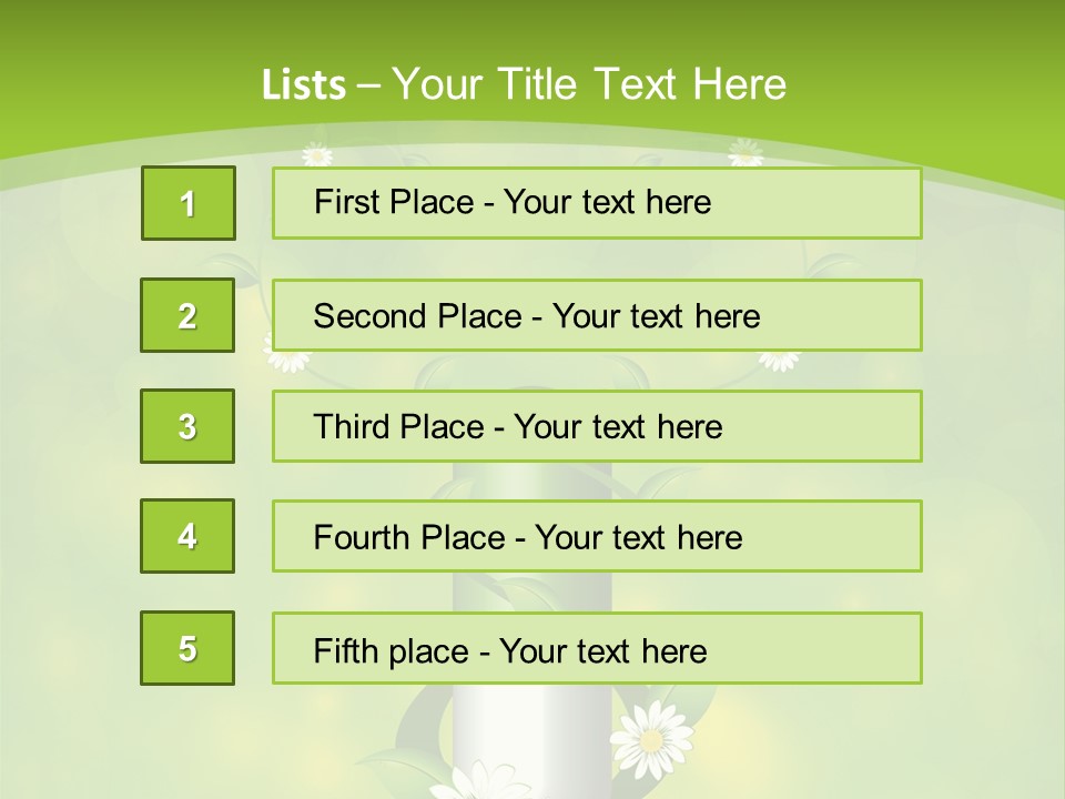 Flower Cure Chamomile PowerPoint Template