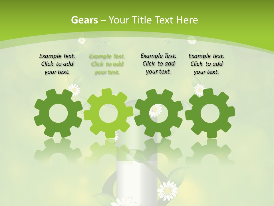 Flower Cure Chamomile PowerPoint Template
