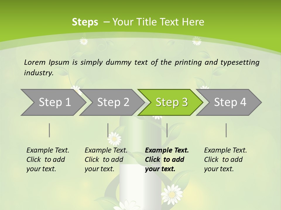 Flower Cure Chamomile PowerPoint Template