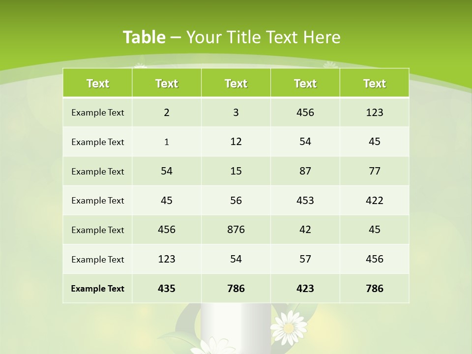 Flower Cure Chamomile PowerPoint Template