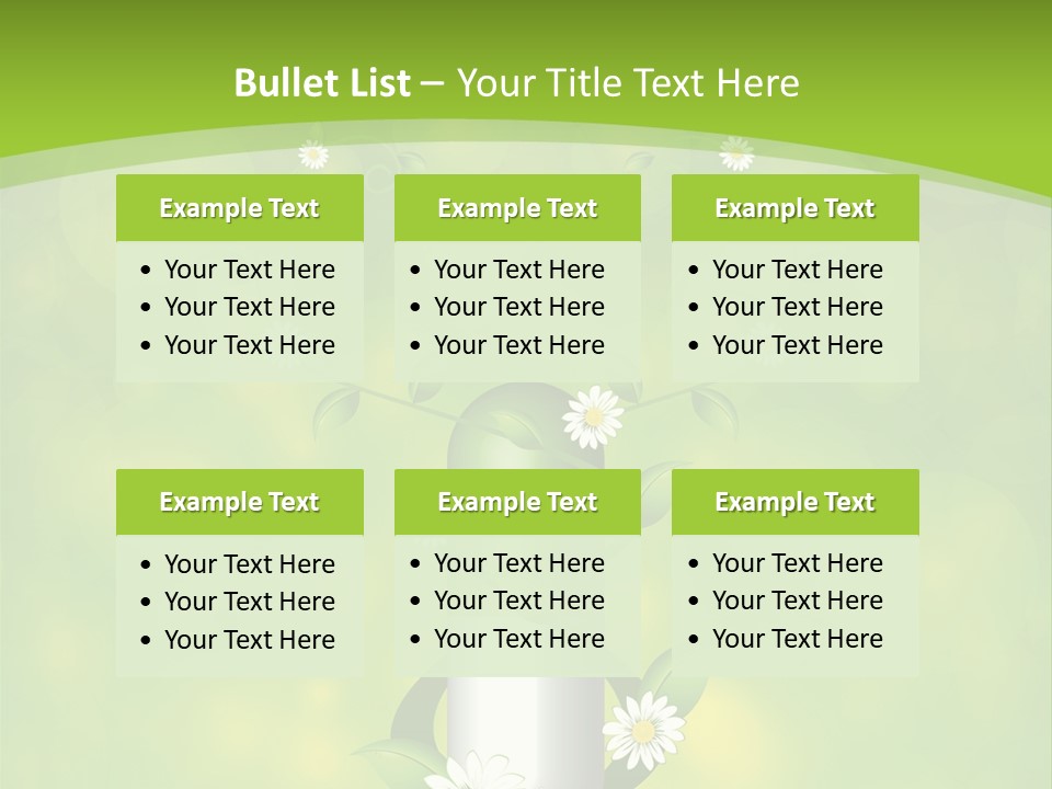 Flower Cure Chamomile PowerPoint Template