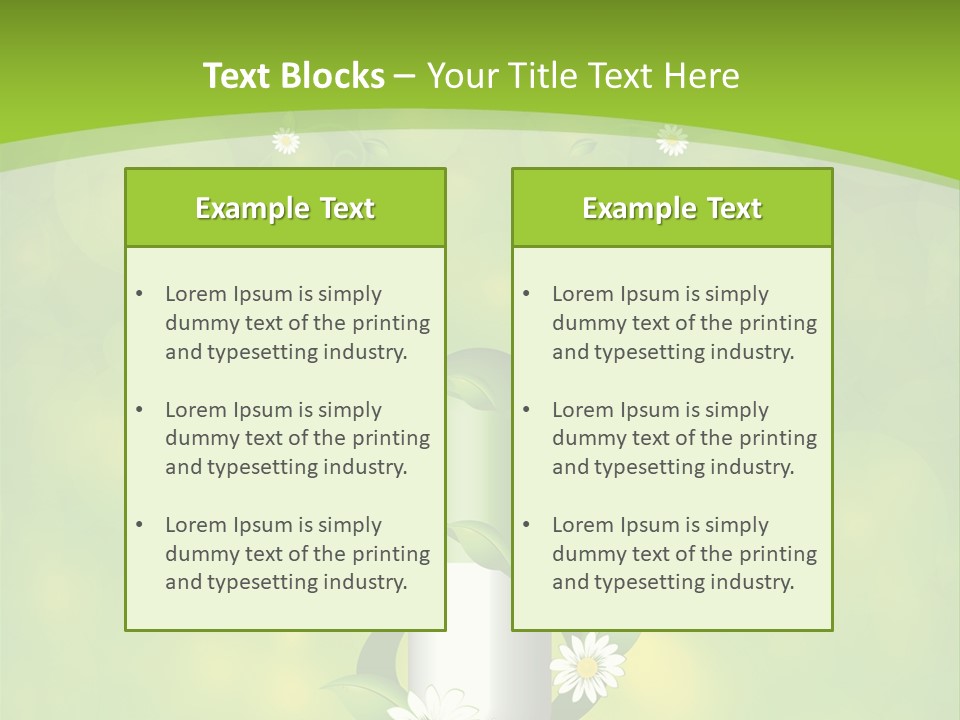 Flower Cure Chamomile PowerPoint Template