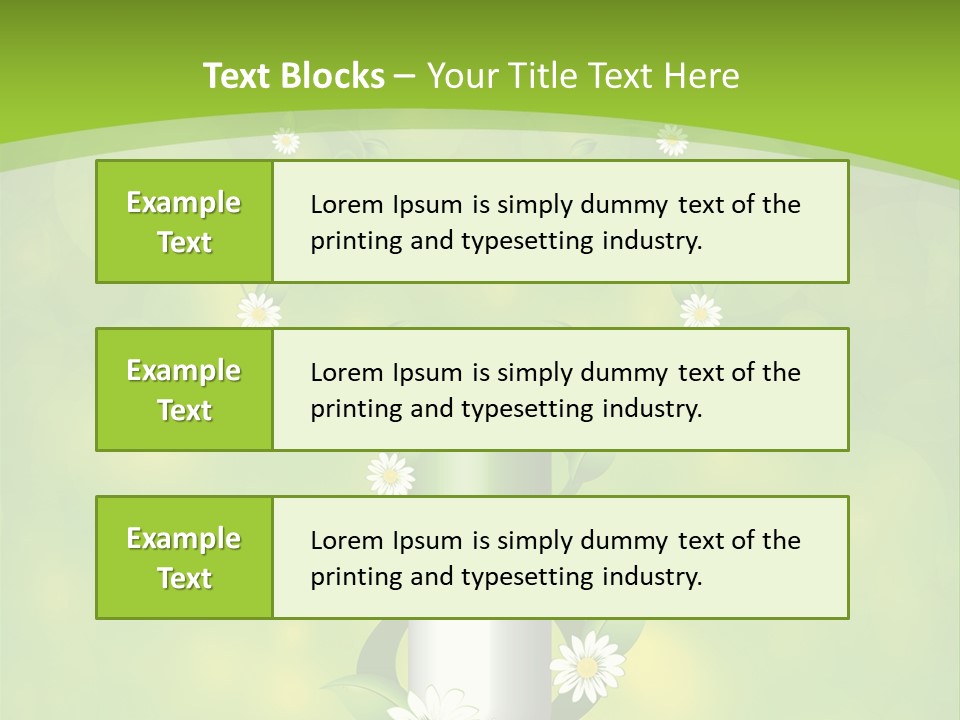 Flower Cure Chamomile PowerPoint Template