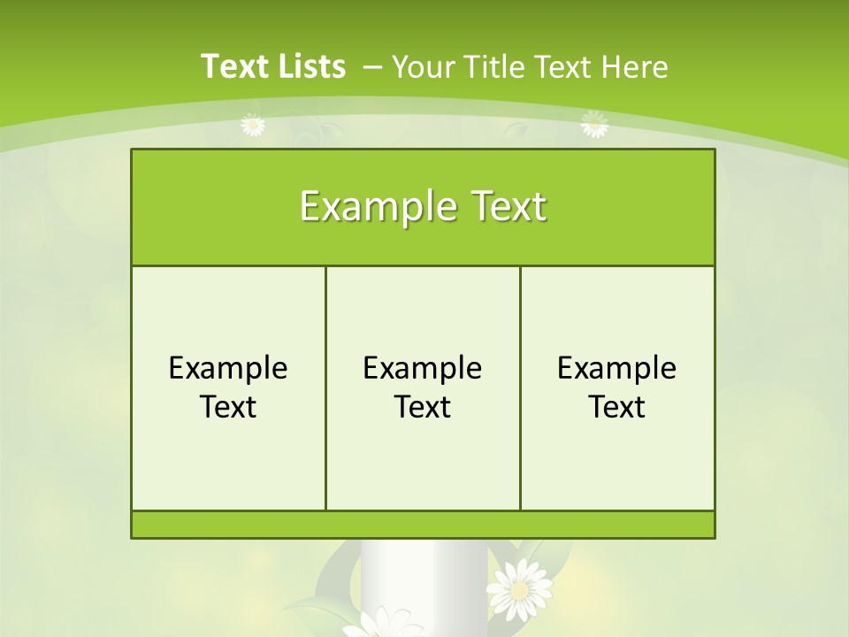 Flower Cure Chamomile PowerPoint Template