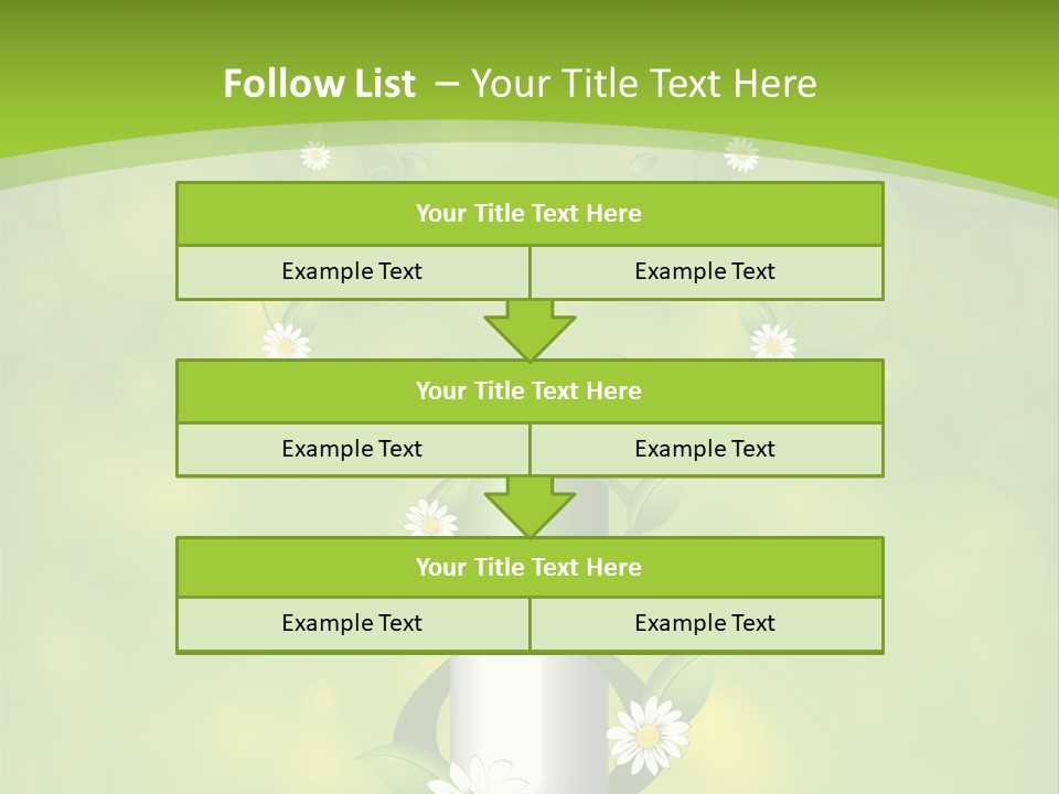Flower Cure Chamomile PowerPoint Template