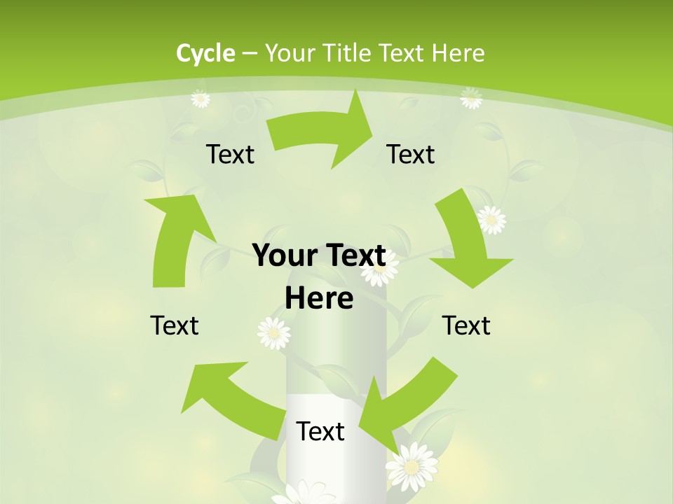 Flower Cure Chamomile PowerPoint Template