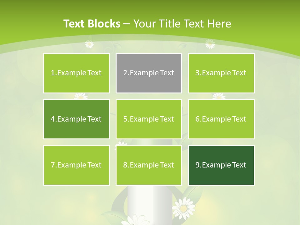 Flower Cure Chamomile PowerPoint Template