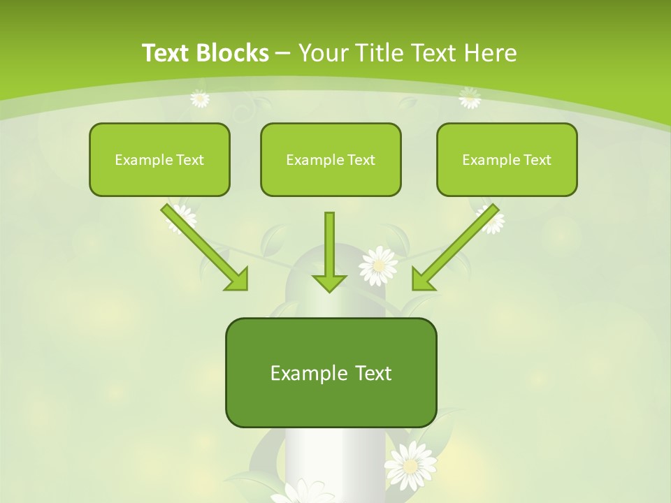 Flower Cure Chamomile PowerPoint Template