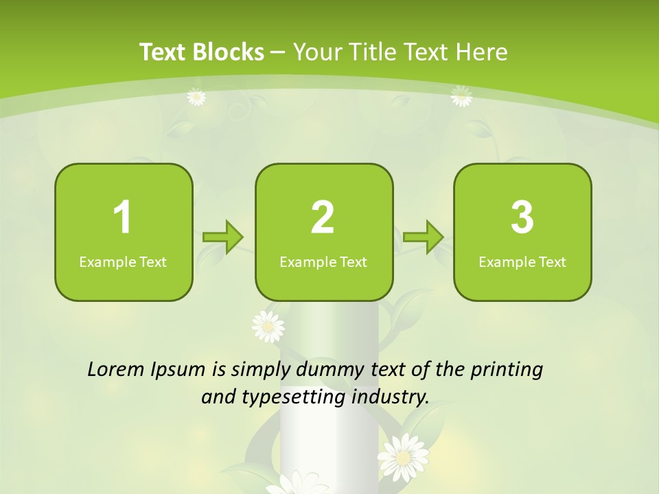 Flower Cure Chamomile PowerPoint Template