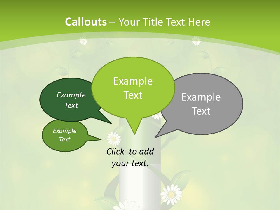 Flower Cure Chamomile PowerPoint Template