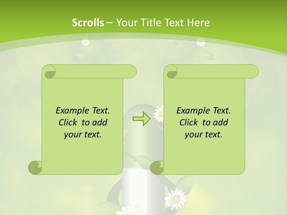 Flower Cure Chamomile PowerPoint Template