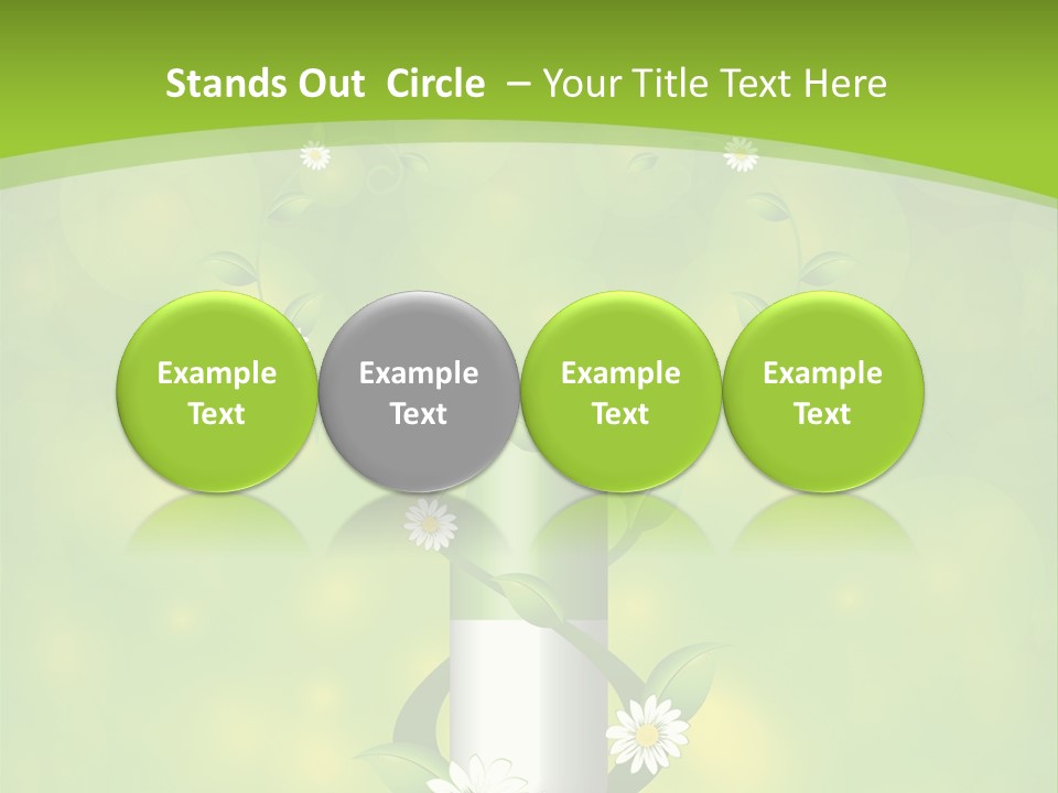 Flower Cure Chamomile PowerPoint Template