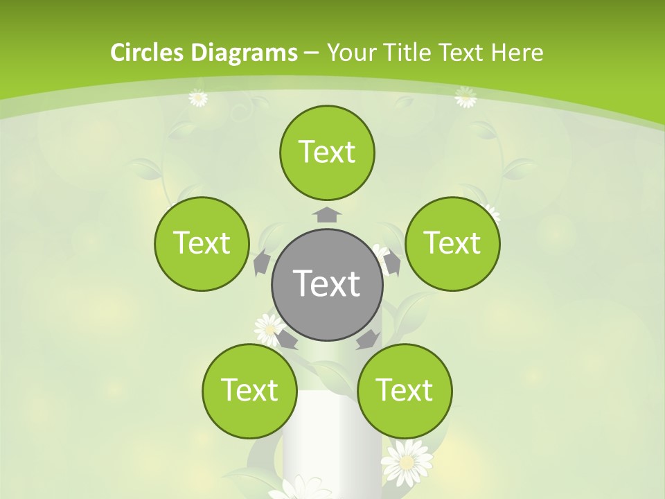 Flower Cure Chamomile PowerPoint Template