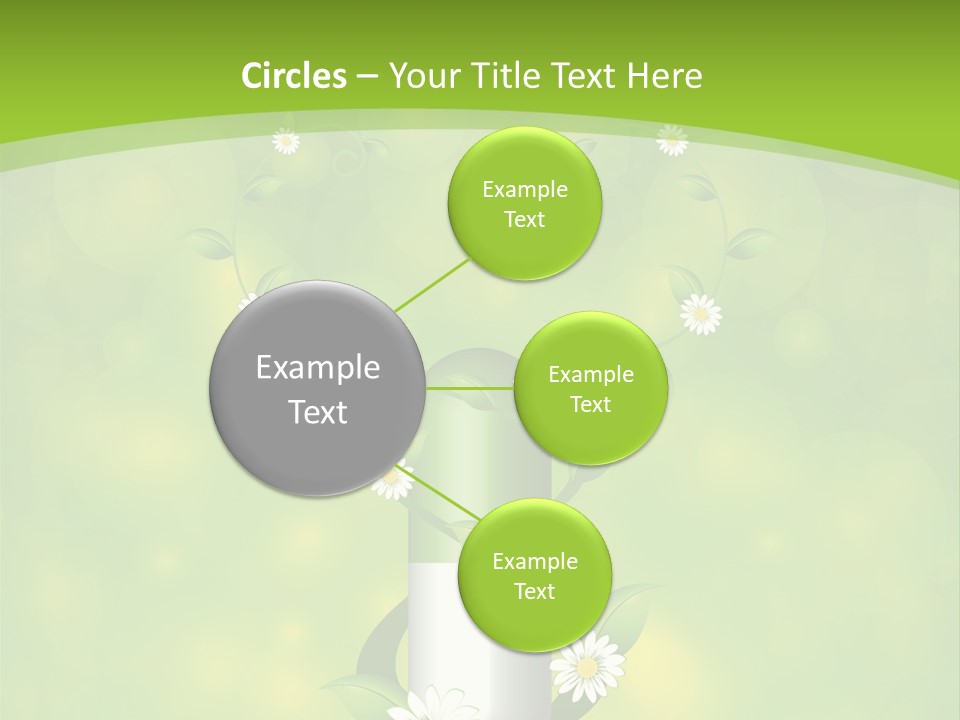 Flower Cure Chamomile PowerPoint Template