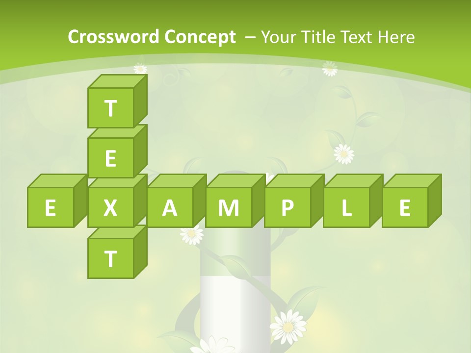 Flower Cure Chamomile PowerPoint Template