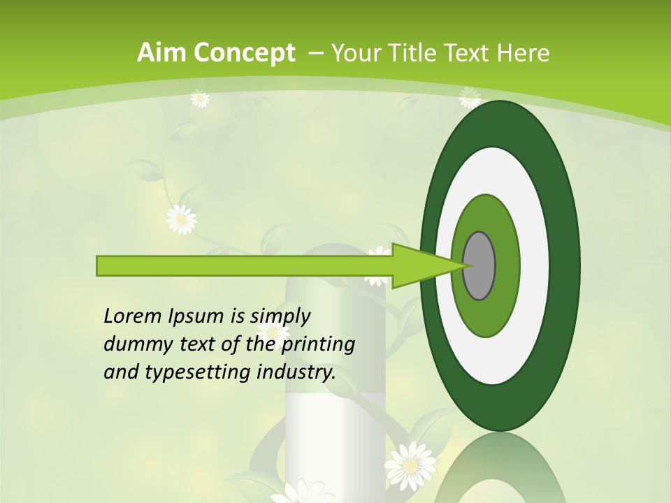 Flower Cure Chamomile PowerPoint Template