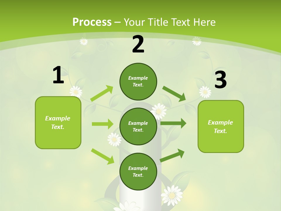 Flower Cure Chamomile PowerPoint Template