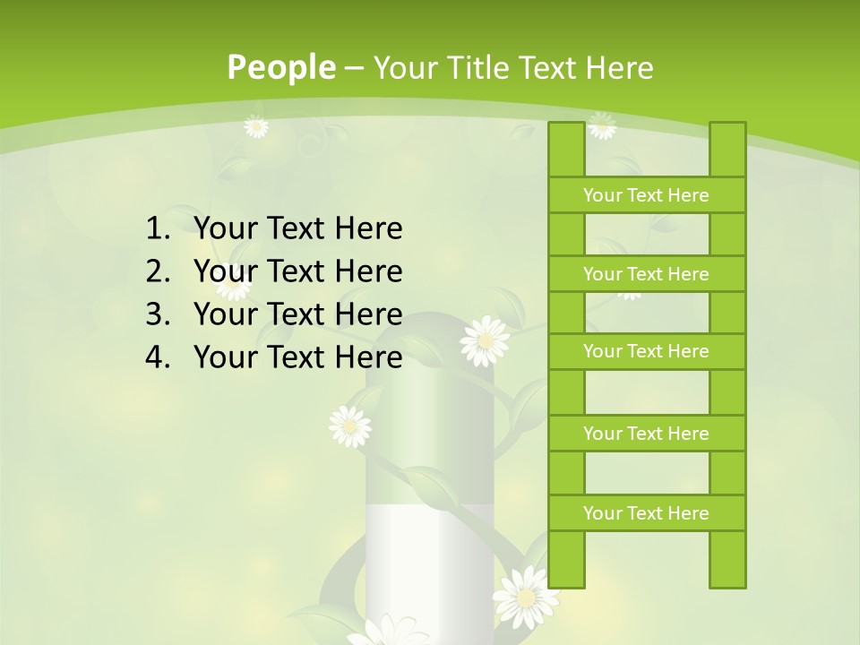 Flower Cure Chamomile PowerPoint Template