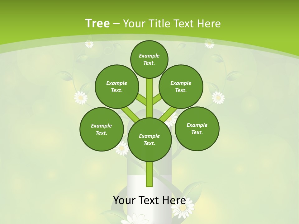 Flower Cure Chamomile PowerPoint Template