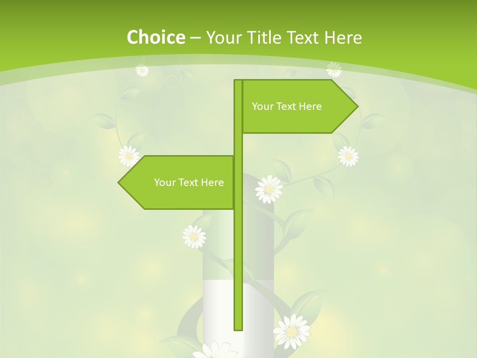 Flower Cure Chamomile PowerPoint Template
