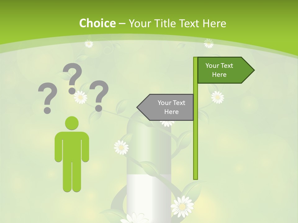 Flower Cure Chamomile PowerPoint Template