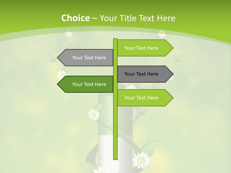 Flower Cure Chamomile PowerPoint Template