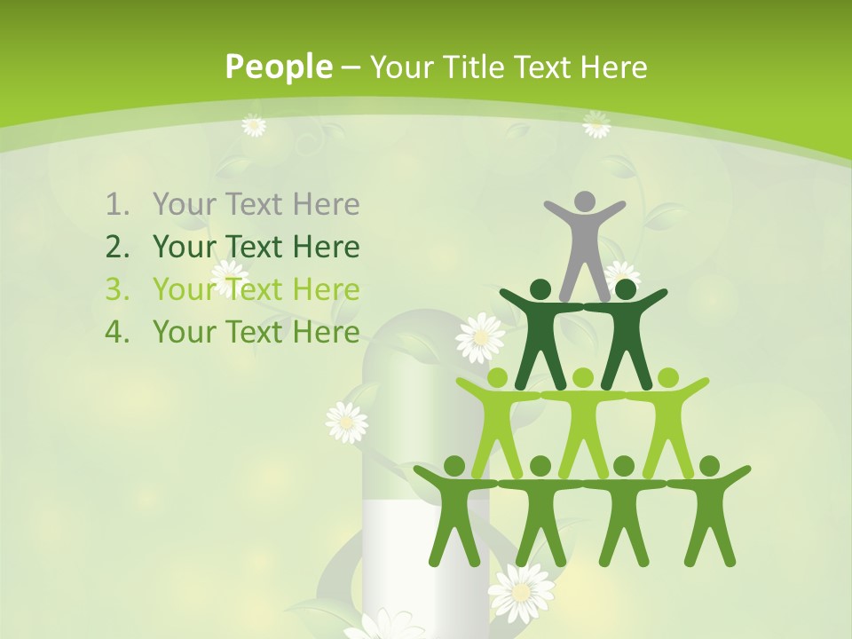 Flower Cure Chamomile PowerPoint Template