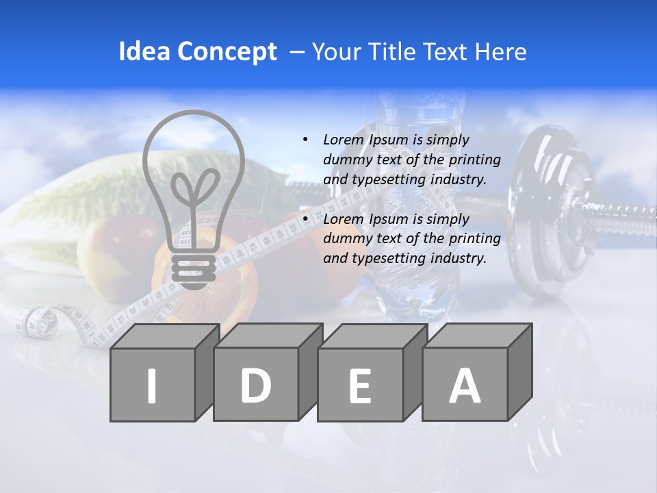 Measurement Thin Loose PowerPoint Template