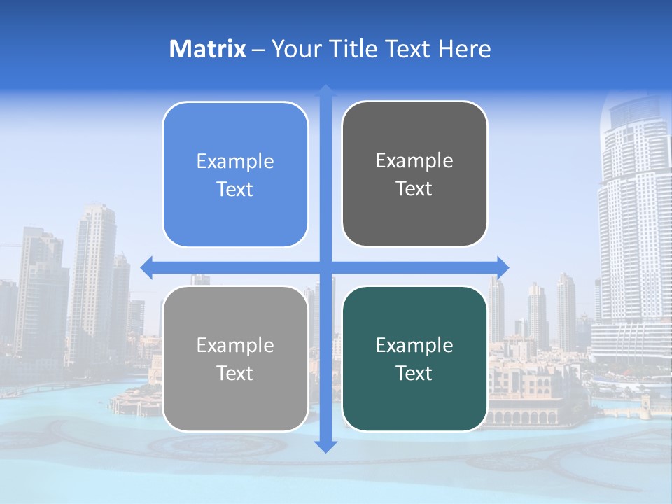 Emirates Waterfront Capital PowerPoint Template