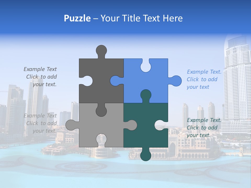 Emirates Waterfront Capital PowerPoint Template