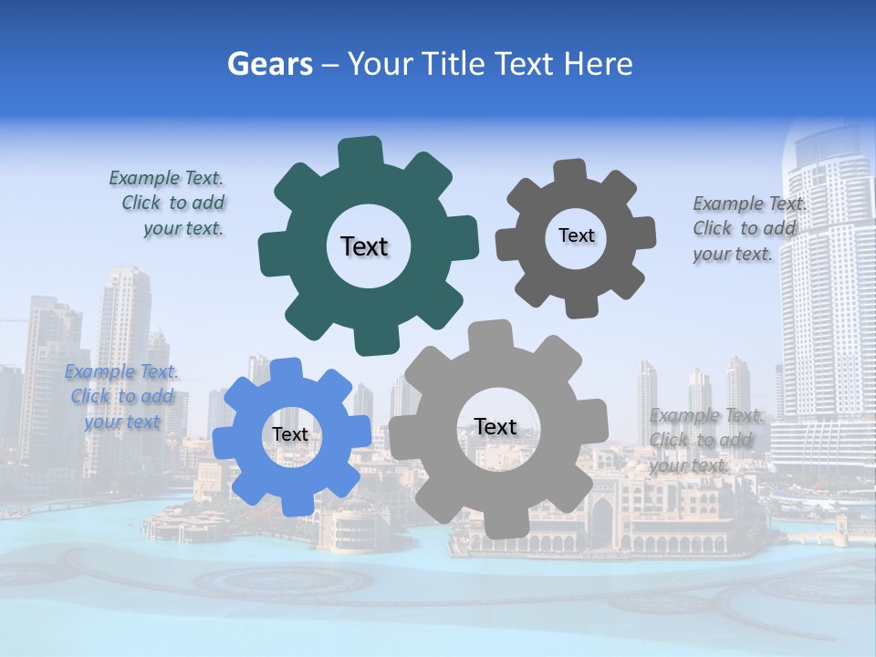Emirates Waterfront Capital PowerPoint Template
