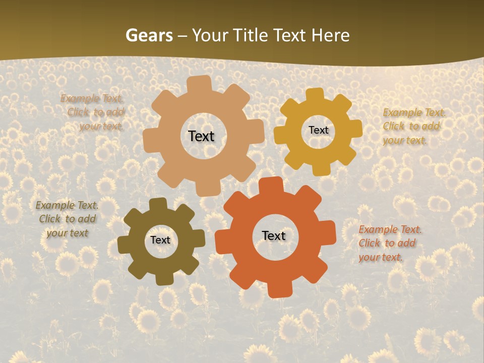 Agricultural Rural Sunshine PowerPoint Template